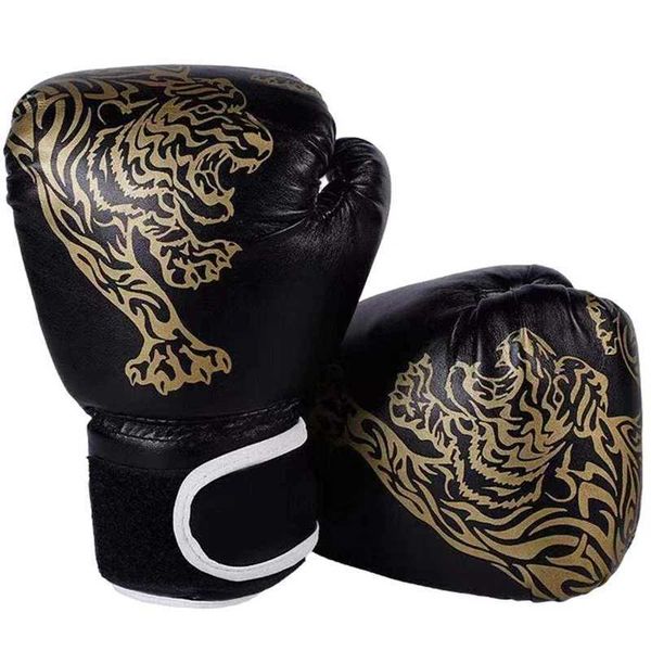 PU leather boxing gloves suitable for adults and children breathable combat gloves training taekwondo family sportsW241125
