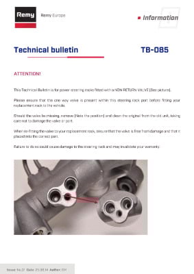 Steering Gear REMY DSR850L