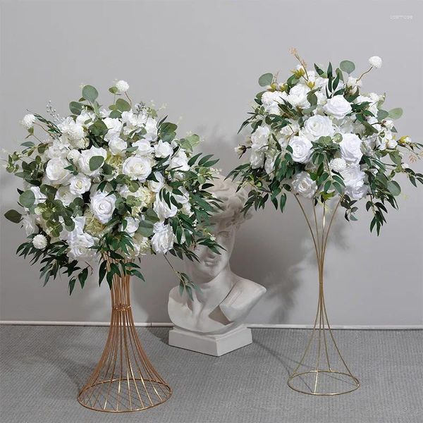 Decorative wers wer Ball Artificial Plants Wedding Decoration Table Centrepiece Decor Fake Road Leading Stage