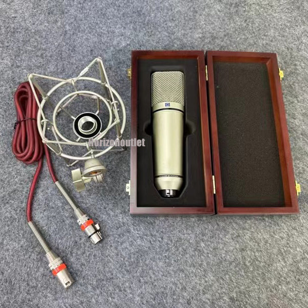 Top Quality U87 Professional Studio Microphone Set Super cardioid Vocal U 87 Wired Large-diaphragm Condenser Mic for Game TV Live Vocal Recording Pe