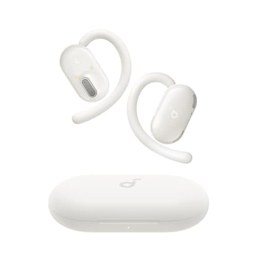 Soundcore V20i by Anker Open-Ear Headphones, Adjustable Ear Hooks, Ultra-Comfort, Snug Fit, Powerful Sound, Clear Calls, IP55, 36H Playtime, Bluetooth
