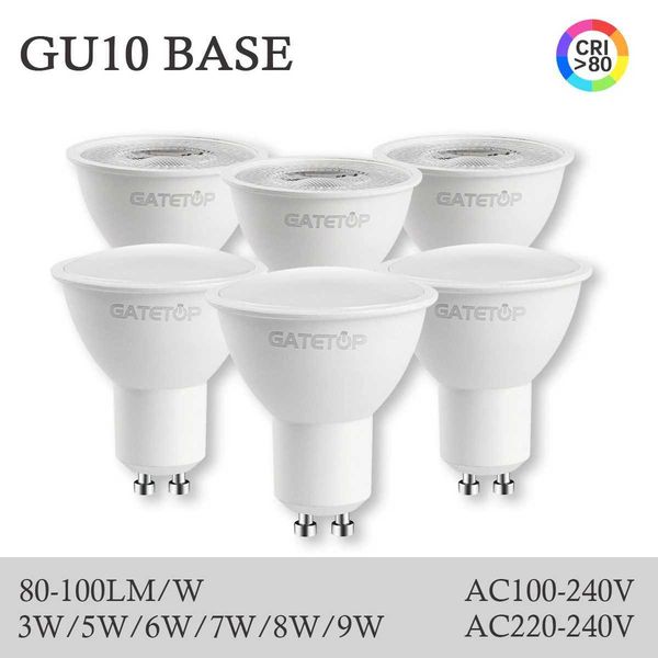 5-20pcs energy-saving GU10 spotlight AC220V 110V LED bulb 3W 5W 6W 7W 8W 9W lighting can replace 50W halogen lamp CL240826