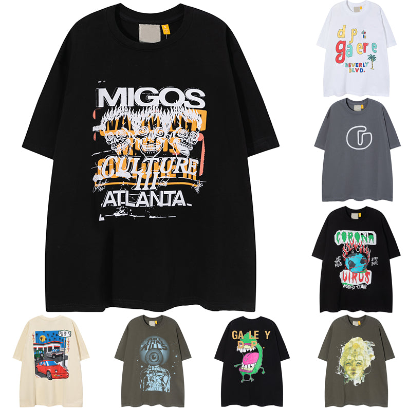 2023 Mens T-Shirts Tees Galleryse depts T Shirts Women Designer Galleryes Depts Cottons Tops Man S Casual Shirt Luxurys Clothing Street Clothes Size