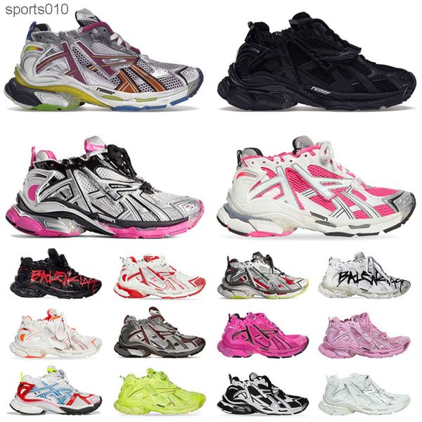 Runner 7.0 Mens Dress Shoes Loafers Grandfather Daddy Luxury Designer Shoes All Black Grey loafers Blue White Runners 7 Men Woman Sneakers B