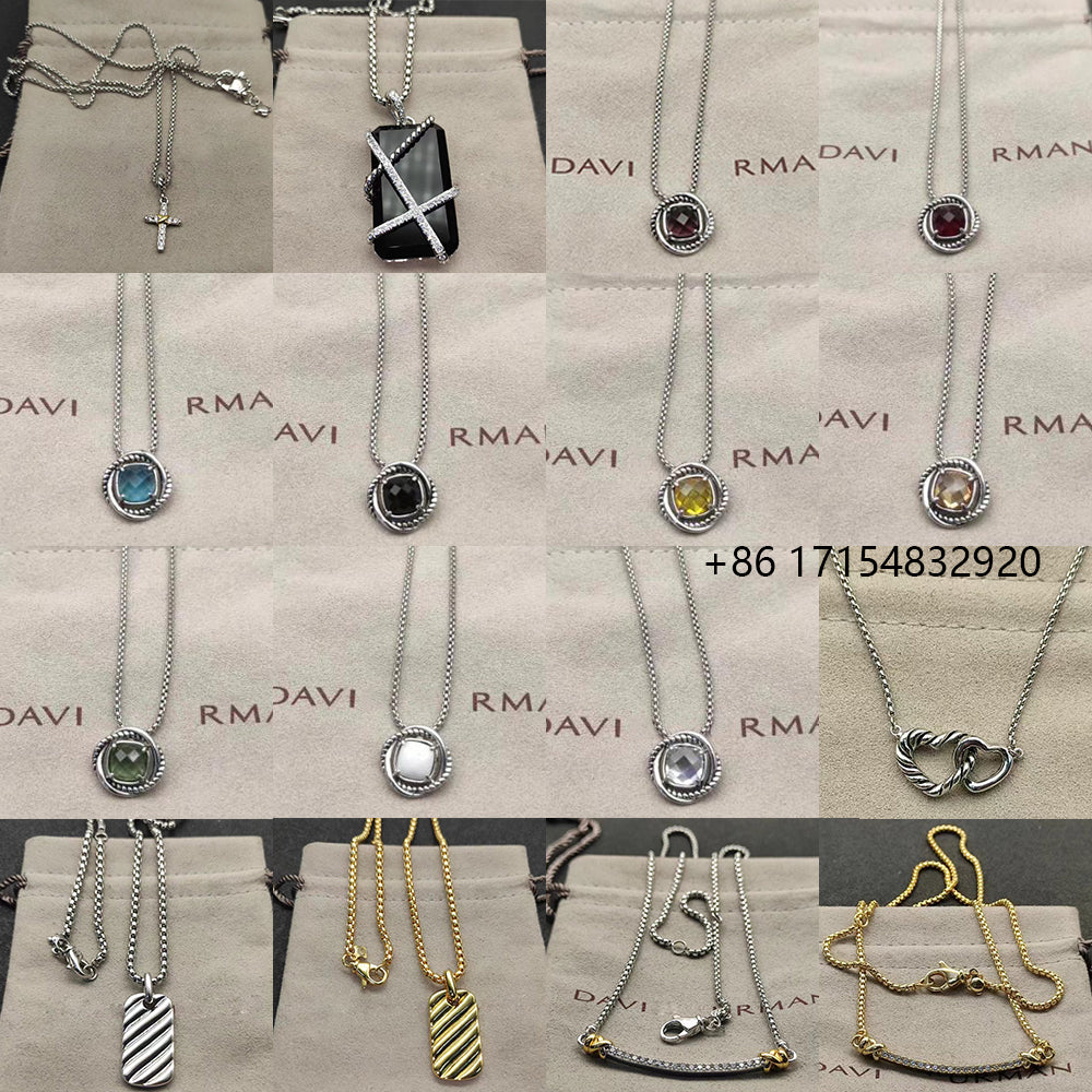 2025 New DY Classical Style Pendant Necklace Temperament Exquisite Diamond Elegant and Delicate Jewelry Suitable for Any Occasion, Both Men and Wome