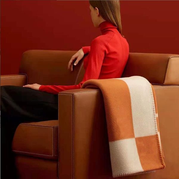 Blankets Cashmere Blanket With Pillow Case Fleece Knitted Throw Soft Wool Portable Warm Scarf Shawl Ome Car Use Er Decor Dhghq