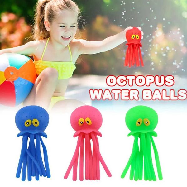 Baby Bath Toys Sponge Water Absorbing Octopus Squeezing Stress Relief Toys Summer Swimming Play Water Toy for Children Y240814