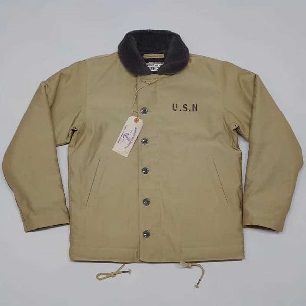 Men&#039;s Jackets BOB DONG 1940s N-1 Deck Jacket Vintage Military Style Warm Wool Lining Mens Outerwear H241121