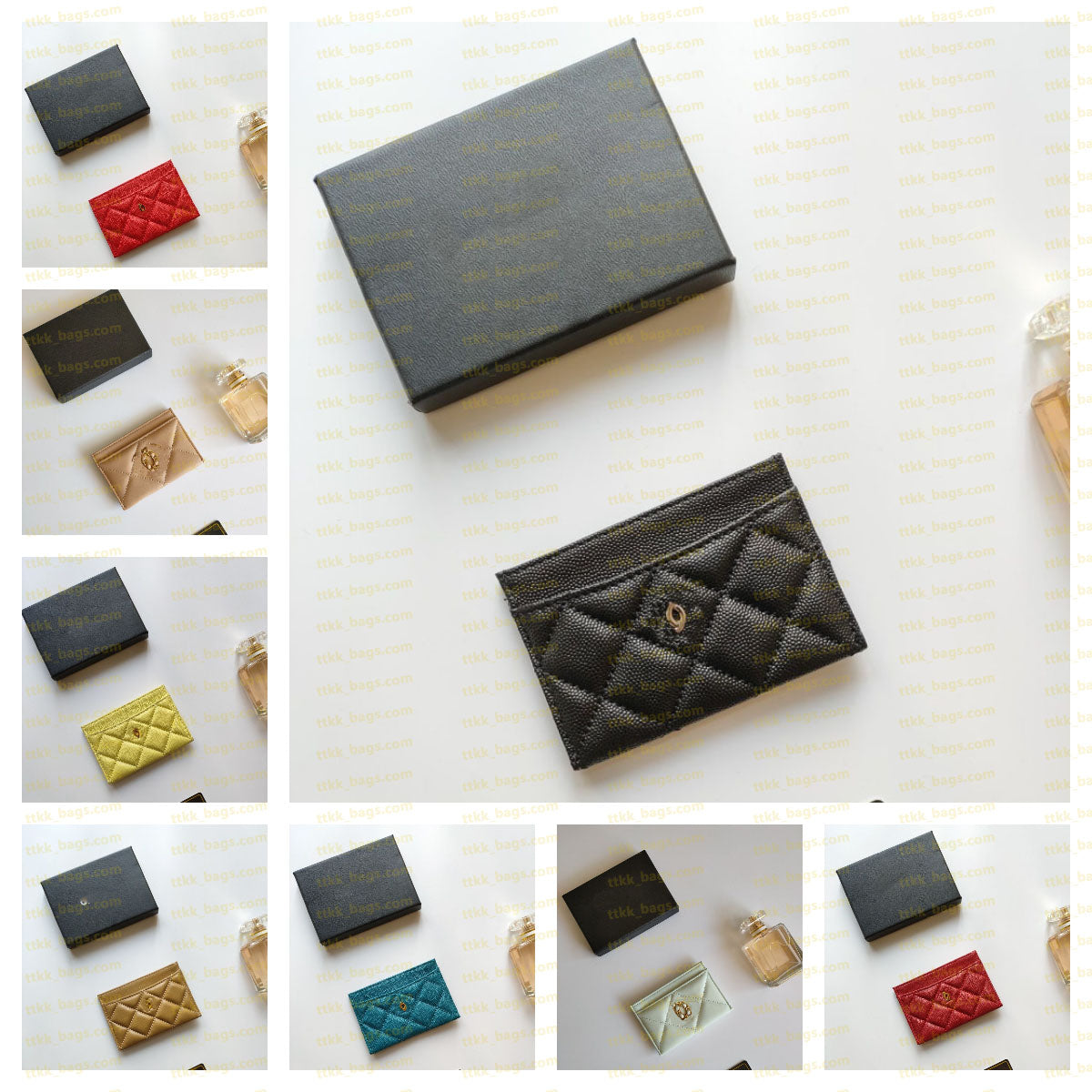 Fashion Card Holder Designer Wallet High-Quality Luxury Solid Color Purset Suitable For Both Men And Women Simple Wallet With Card Slot And Box