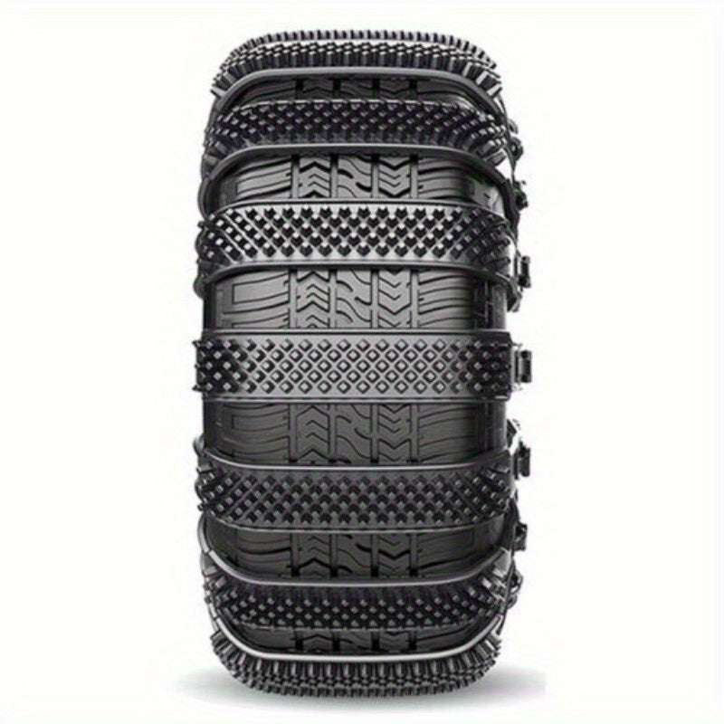 TEMU 4pcs Universal Winter Snow Mud Tire Chain Tendon For 165-275mm Car Suv