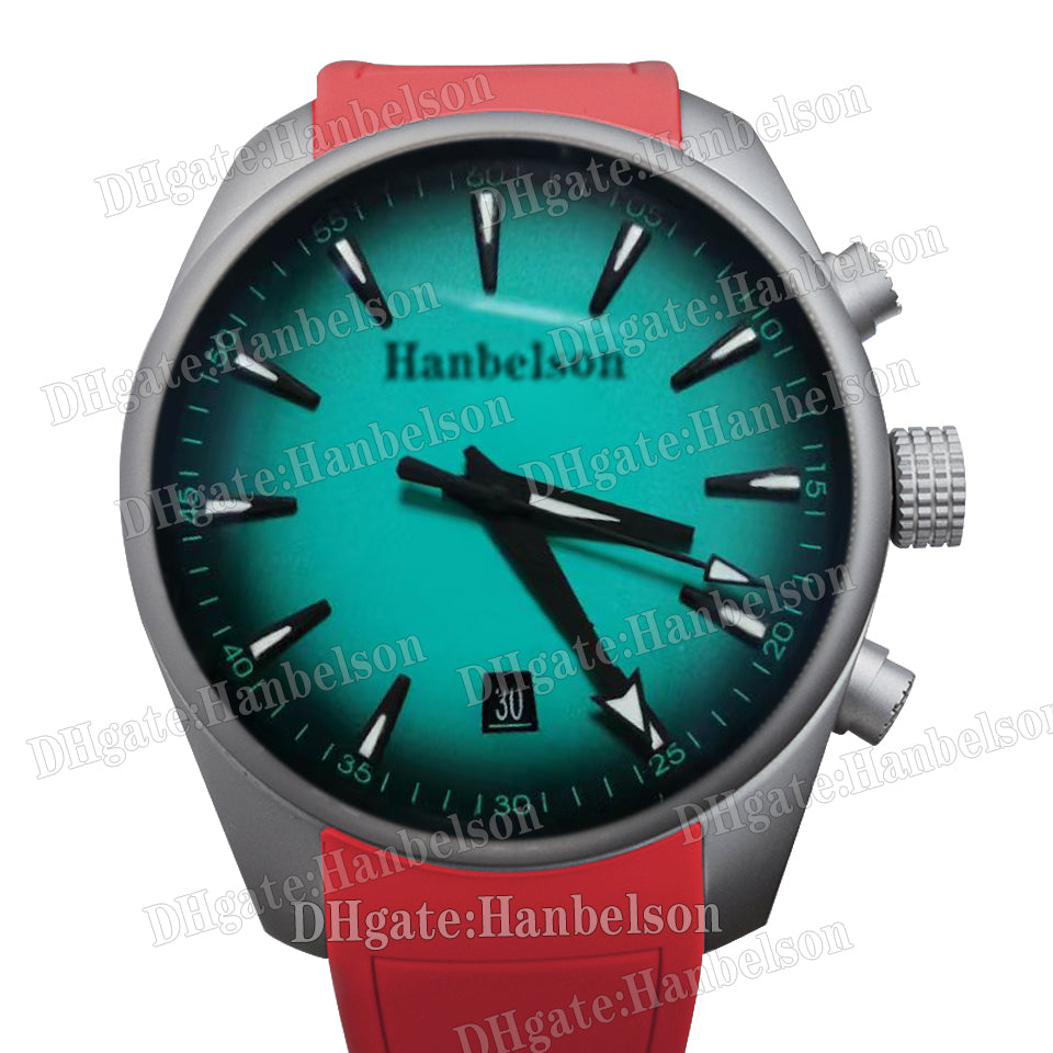 Turquoise Men watches Steel case Automatic Machinery movement Wristwatches 2813 Gradient green Metal strap clock 41mm