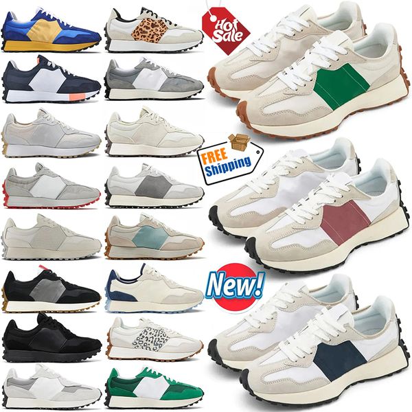 Free Shipping New 327 Running Shoes Designer Sneakers 327s Mens Trainers Beige Brown Suede Black White Sea Salt Grey Fashion Women Men Outdo