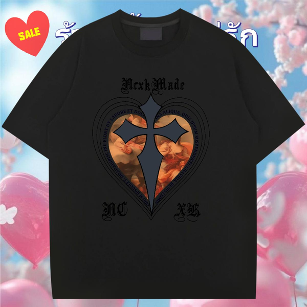 High Quality T-Shirts High Street Hip Hop Breathable Short Sleeve Couples T Shirts 2024 New Oversized Polos