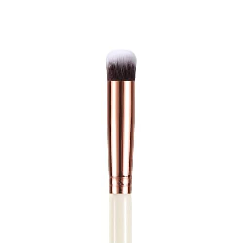 EIGSHOW Premium Crease Brush, Professional Blending Crease Brush, Eyeshadow Makeup Brush with Synthetic Bristles, Ivory White(E802)