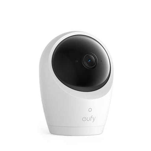 eufy Baby Monitor E20 Add-On Camera, 2K HD Resolution, 330° Pan and 60° Tilt, 4× Zoom, Night Vision, 5000mAh Built-in Battery, ANR
