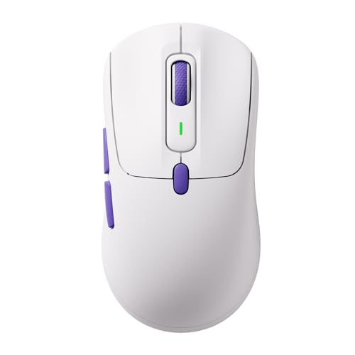 Akko Pulse 01 Kabellose Gaming-Maus, Dual-8-kHz-Polling Maus mit optischem PAW 3950-Sensor,8 einstellbare DPI,7 programmierbare Tasten, Bluetooth-2,4G