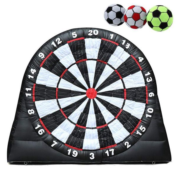 Giant inflatable soccer dart game , commercial inflatables football darts board dartboard for kids games