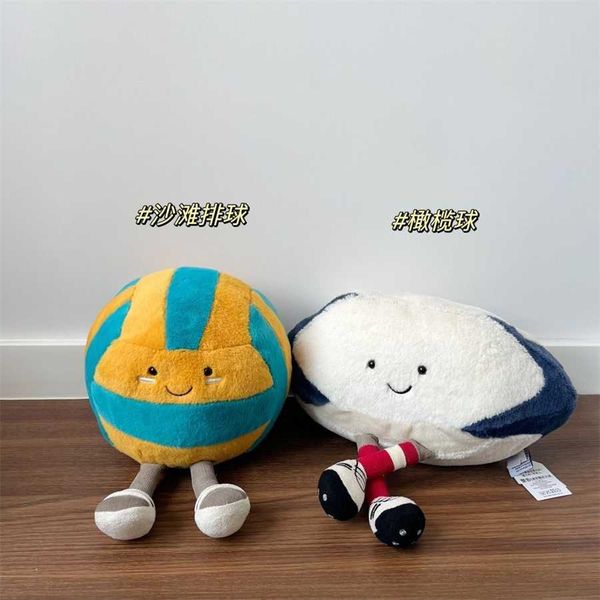 Jelly Cat Sports fofa divertida de vôlei de tênis de tênis de praia Presente de boneca de brinquedo 50% de desconto em venda