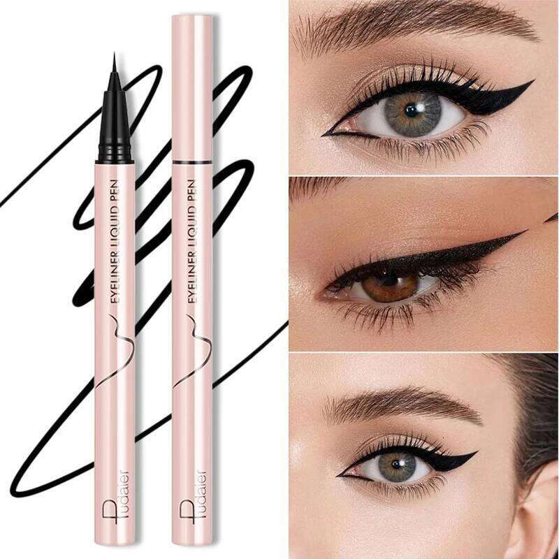 Waterproof Black Liquid Eyeliner Pen Ultra-Fine Anti Sdge Lasting Smooth Lying Silkworm Eyes Liner Pencils Eye Makeup Tools X250717