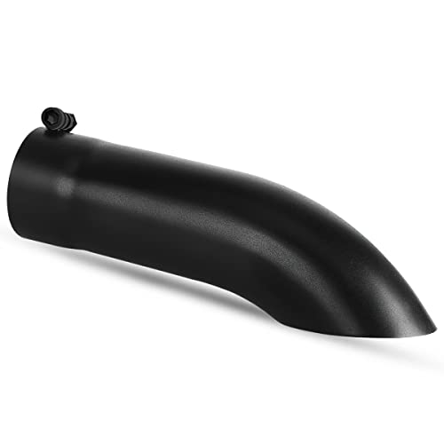YITAMOTOR 4 Inch Turn Down Exhaust Tip, 4" Inlet 4" Outlet 15" Long Universal Stainless Steel Diesel Exhaust Tail Tips for 4" Outside Diameter Tailpip