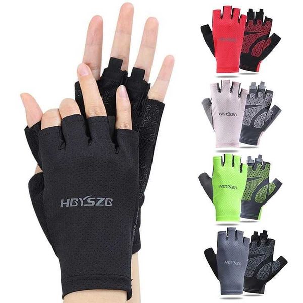 Outdoor camping motorcycle fitness gloves non slip neutral gloves shockproof fingerless gloves bicycle equipment summer CL240921