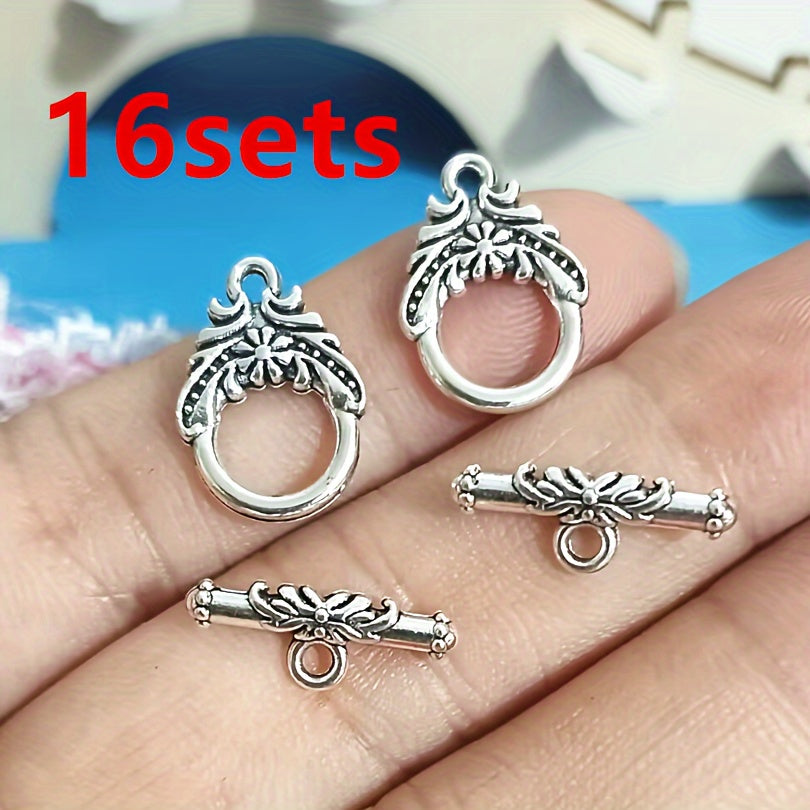 TEMU 16 Sets Of Alloy Ot Connectors For Diy Pendant, Diy Bracelet And Necklace Making Accessories