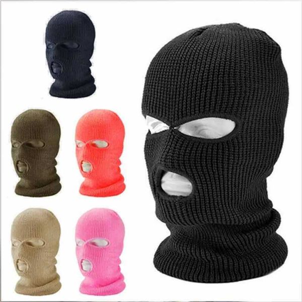 Motorcyc Face Mask Army Tactical Mask 3 Ho Full Face Mask Ski Mask Winter clava Motoike Moto Helmet Full HelmetXJ241021