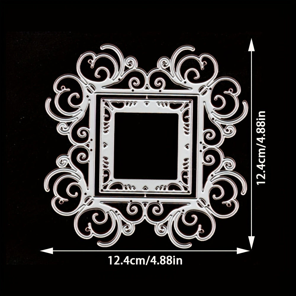 TEMU 1pc Creative Greeting Card Metal Stencil, Diy Scrapbooking Embossing Die Cut, Handmade Greeting Card Making Metal Cutting Dies, Gift Card Making