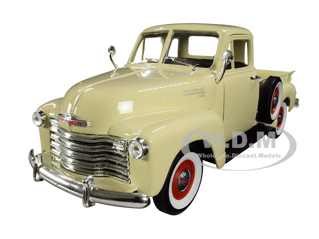 1953 Chevrolet 3100 Pickup Truck Cream 1-24-1-27 Diecast Model Car by Welly