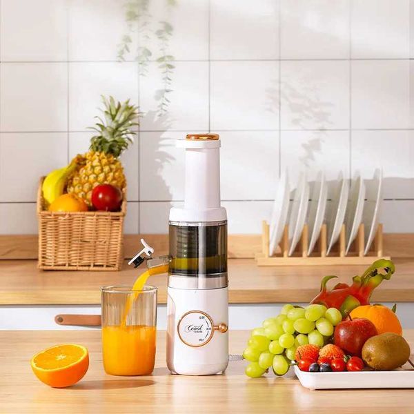 NEW Electric Fruit Vegetable Juicer Machine Mini Slow Juicer Screw Cold Press Extractor Patented Filter-Free Modle-PortaableXJ241223