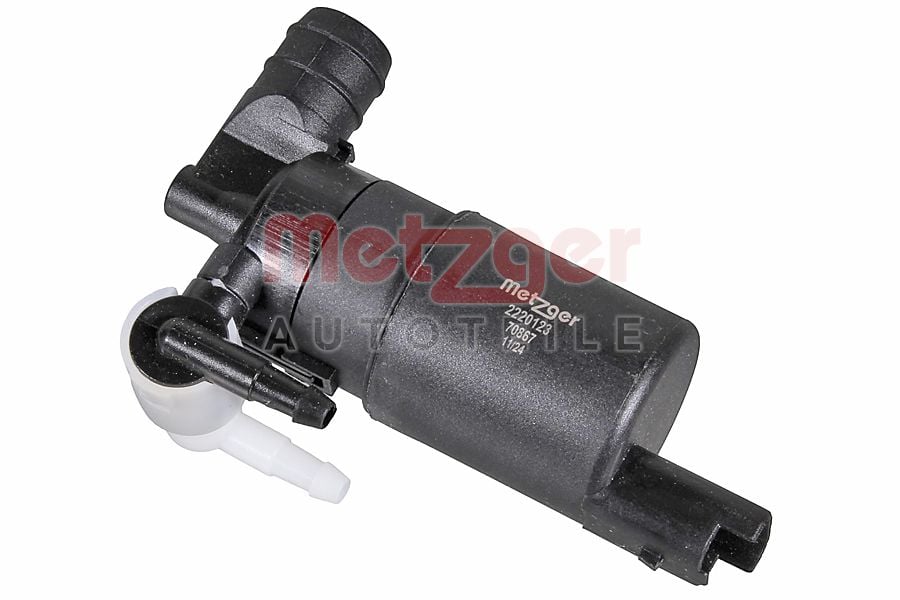 Washer Fluid Pump, window cleaning METZGER 2220123