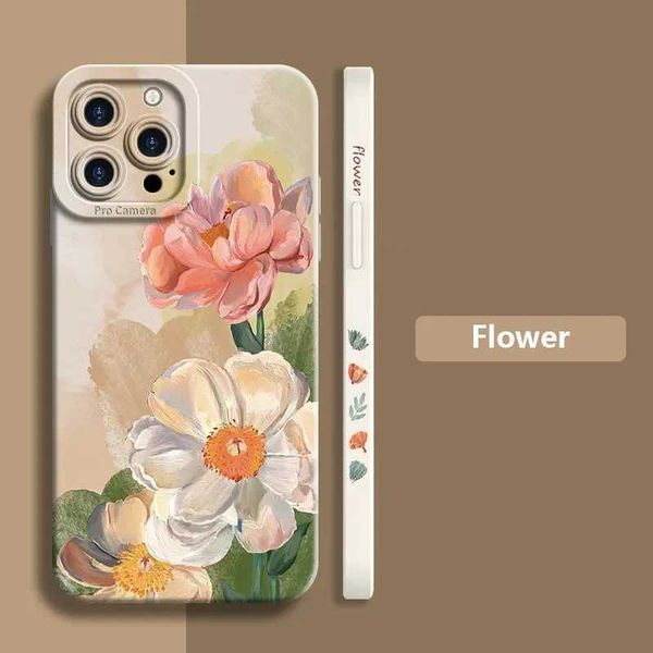 Suitable for iPhone 16 15 14 Plus Watercolor Painting Matte Case Suitable for iPhone 13 12 11 14 Pro Max X XS 7 8 Plus SE2 Cover M241008