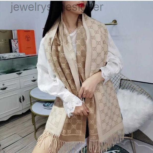 Stylish Women Cashmere Scarf Classic Full Letter designer scarf Soft Smooth Warm Wraps With Tag Autumn Winter Long Shawl Quality Gift Must-H