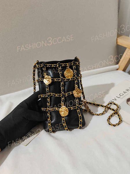 For iPhone 16 15 14 13 Pro Max Crossbody Phone Case bags Designer Samsung S24 Ultra S23 S22 Card Holder Bag Leather Wallet Case Chain Lanyar