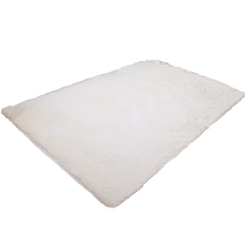 Rabbit Hair Carpet, Bedroom Fully Covered, Living Room, Household, Dirt Resistant, Solid Color Plush Mat, Ins Bedside Carpet, Study Floor Mat