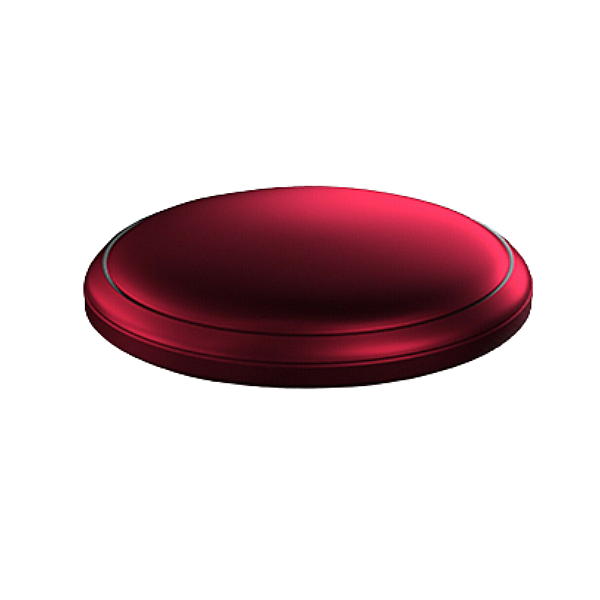 UFO Shaped Metal Car Fragrance Diffuser 5-Piece Set - Air Freshener - Red