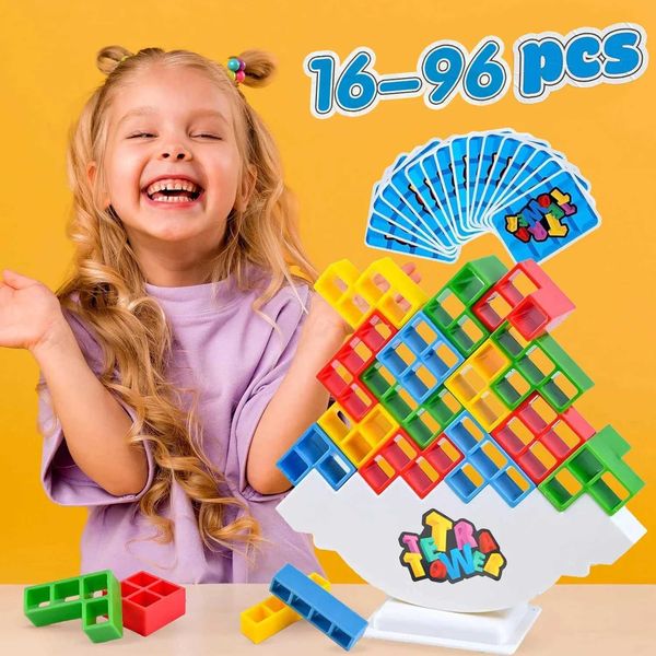 Fun Balance Stacking Building Blocks Board Game for Kids Adults Friends Team Dorm Family Game Night and PartieC250211