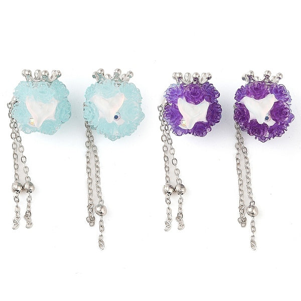 Handmade Luminous Polymer Clay Rhinestone Beads