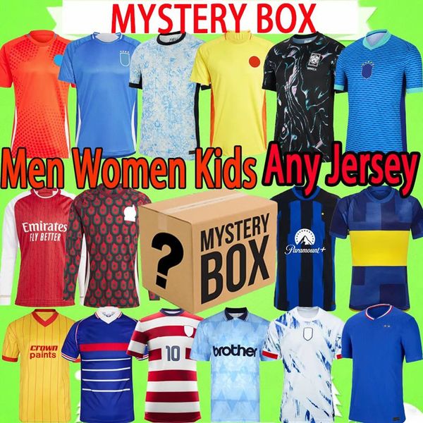 MYSTERY BOX Soccer Jerseys FANS PLAYER VERSION Any Teams shorts Any Season Any Pants FOOTBALL SHIRTS MEN KIDS KITS Thai football shirts 0617