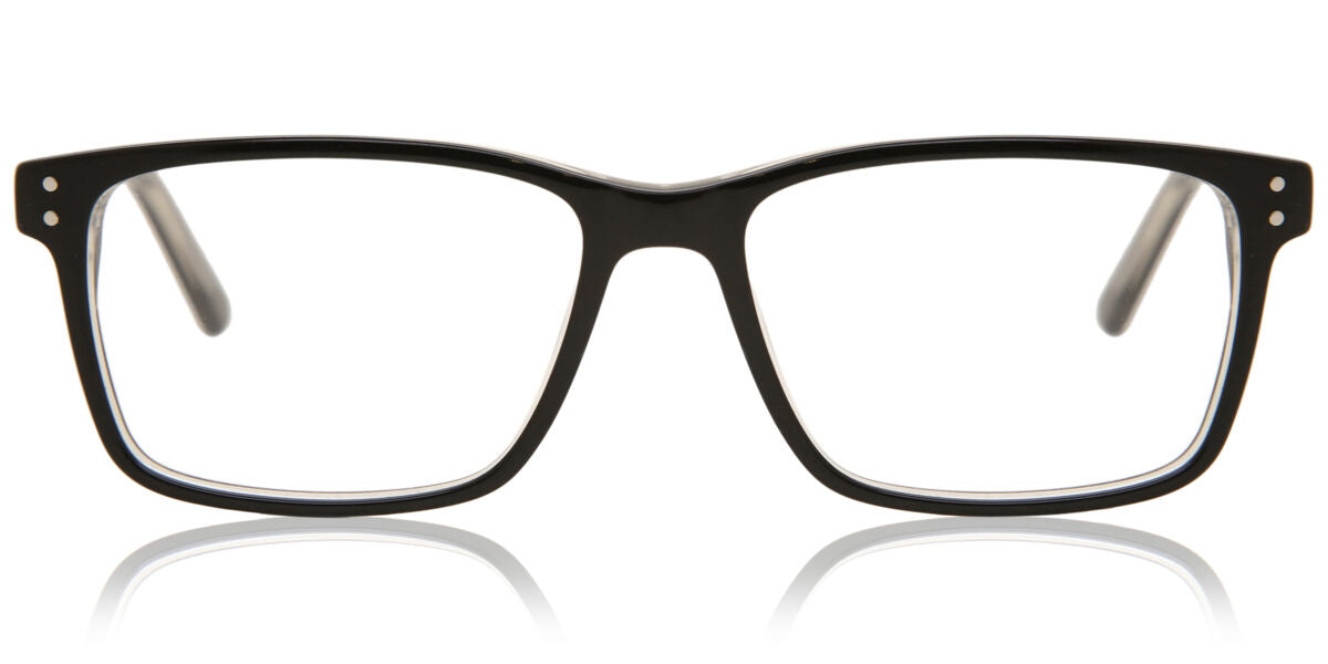 Square Full Rim Acetate Men's Glasses Discount Online Black Size 53, Free Lenses, HSA/FSA Insurance, Blue Light Block Available - SmartBuy Collection