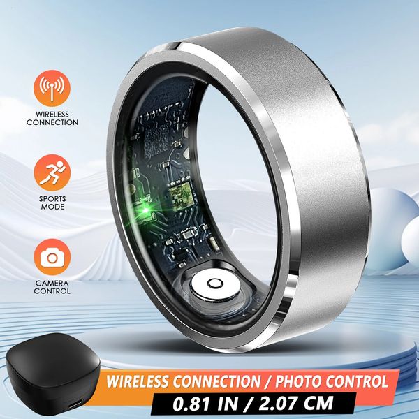 EIGIIS R5 Smart Ring Blood Oxygen Heart Rate Health Monitor Multi-sport Modes IP6 Waterproof Bluetooth 5.1 For Android IOS 250106