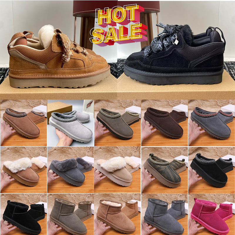 Designer Slippers slides sandals Mens Womens Fur Classic Mustard Chestnut Seed Sand Ultra Mini Platform Slip-on Les Petites Suede Wool Seal Winter S