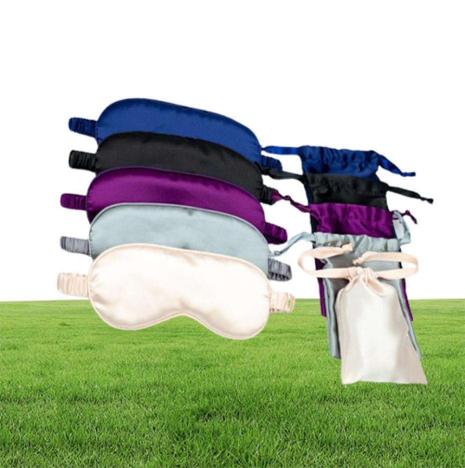 100 Pure Silk DoubleSide Shading EyeShade Sleeping Eye Mask Cover Eyepatch Blindfolds Eyeshade Health Sleep Shield Light9438900