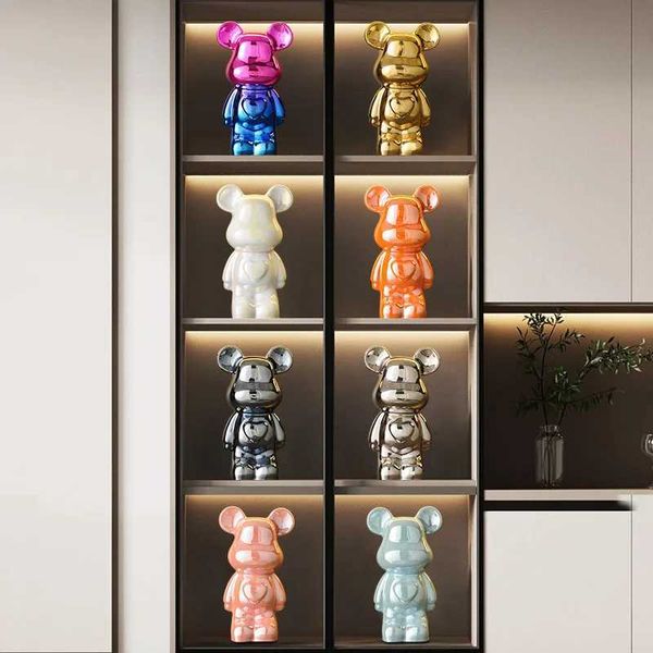 Garden Decorations Violent Bear Living Room TV Cabinet Light High end Ceramic Wine Cabinet Decoration Home Furniture H250111