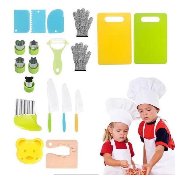 19 Montessori kitchen tools suitable for young children childrens cooking set suitable for real cooking childrens curling cutting machine ch