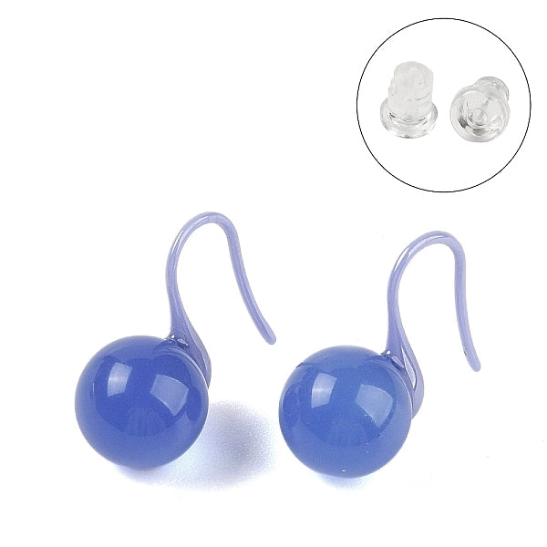 Boucles d'oreilles pendantes en céramique de zircone biocéramique hypoallergénique
