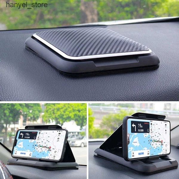 Cell Phone Mounts Holders General Motors dashboard carbon fiber phone holder phone clip on smart phone holder anti slip G navigation support