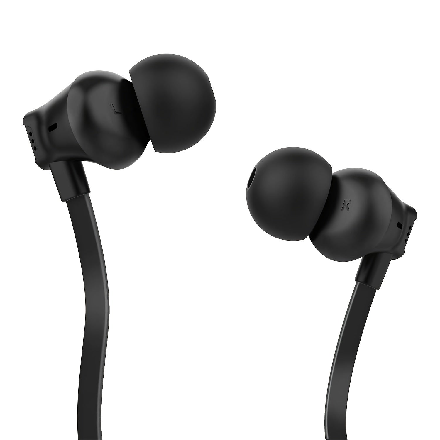 TEMU Wgyp-028b Ergonomic In-ear Headphones - - Cable, Dynamic Sound With Bass, 3.5mm Jack, S-m-l For , & More - For Skateboarding & Jogging, Wired