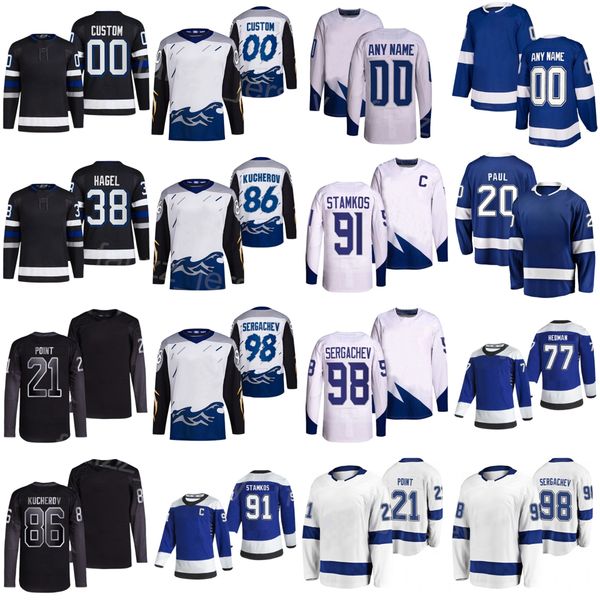 Alternate 2024 Hockey 91 Steven Stamkos Jersey Women Kids Man 38 Brandon Hagel 98 Mikhail Sergachev 77 Victor Hedman 20 Nicholas Paul Nikita