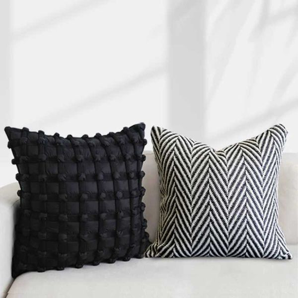 Cushion-Decorative Pillow Modern Minimalist Soft Cushion Cover Nordic Light Luxury Cover Decoration 3D Bubble Mat Home Decoration Luxury Des